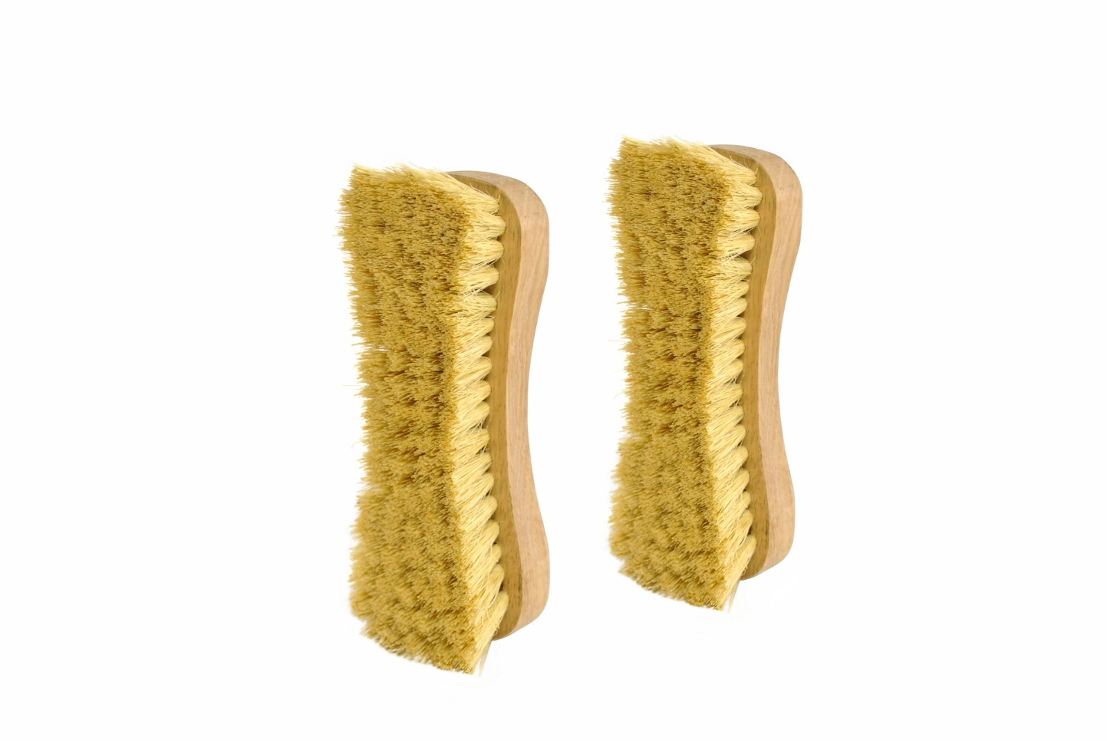 Naturolic All-Natural Wooden Scrub Brush Set | Tampico Bristle Brush | Set of 2