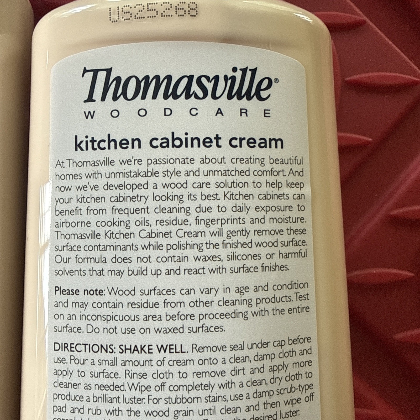 2 Pack Thomasville Kitchen Cabinet Cream For Wood Cleans Shines Protects 12oz