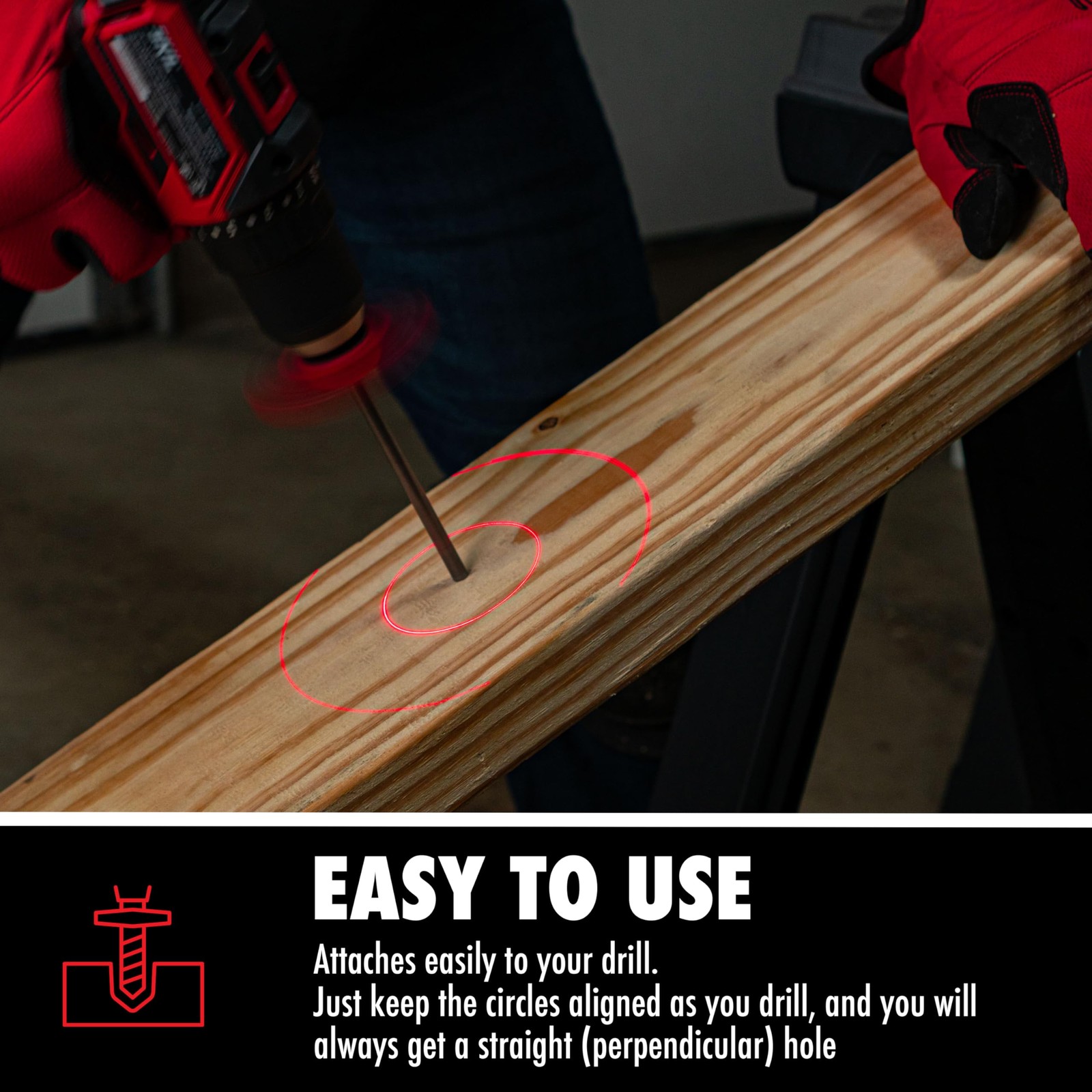 BullseyeBore Core CR1-100 Drill Guide for Straight Holes – Magnetic Drill Att…