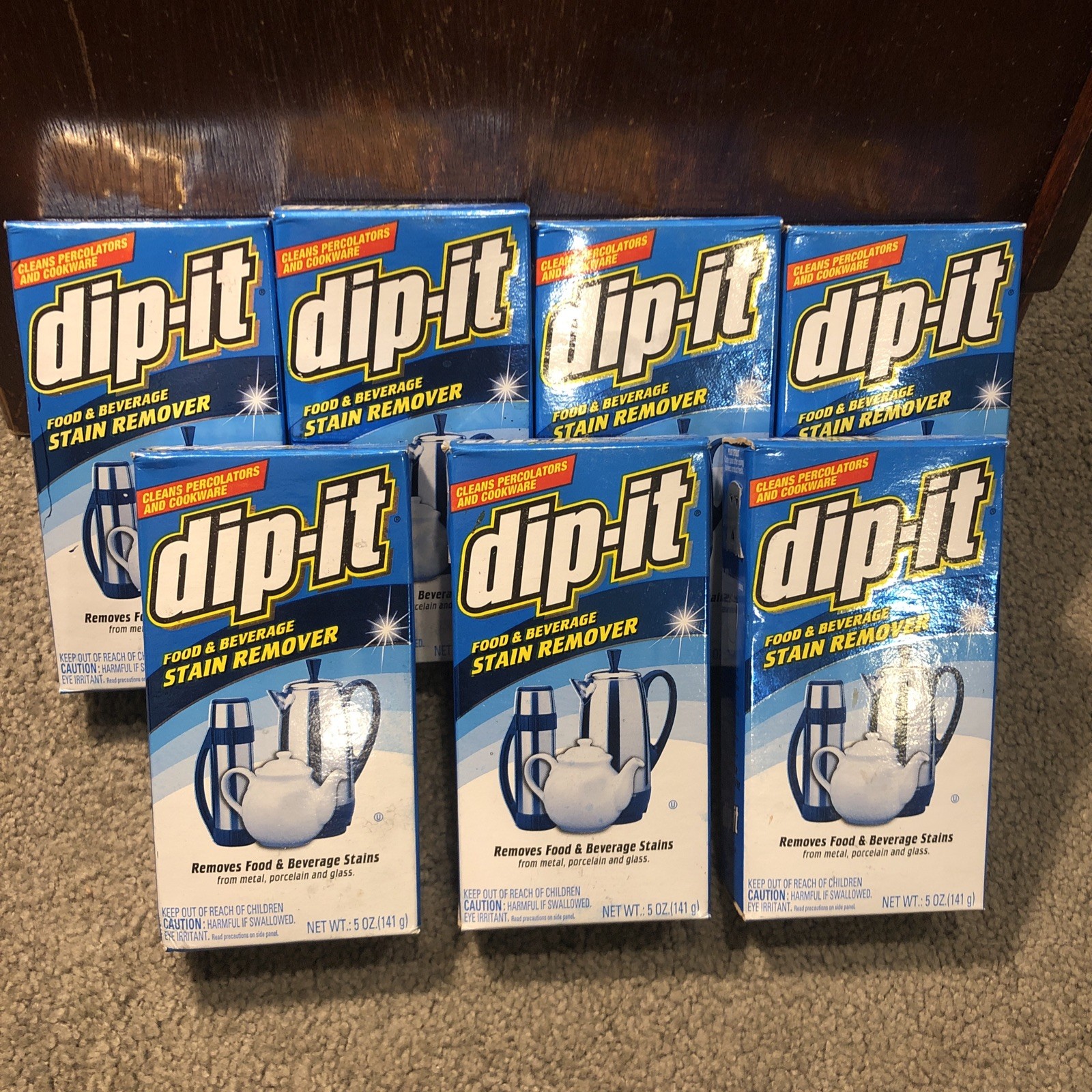 X7 Dip-It Food & Beverage Stain Remover for Metal, Porcelain & Glass, 5oz