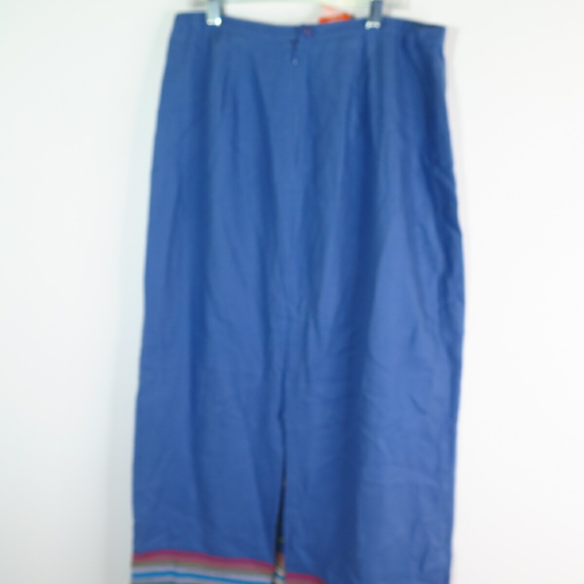 Hearts of Palm SIZE 6 Embroidered beaded Linen Rayon Blue Floral Skirt