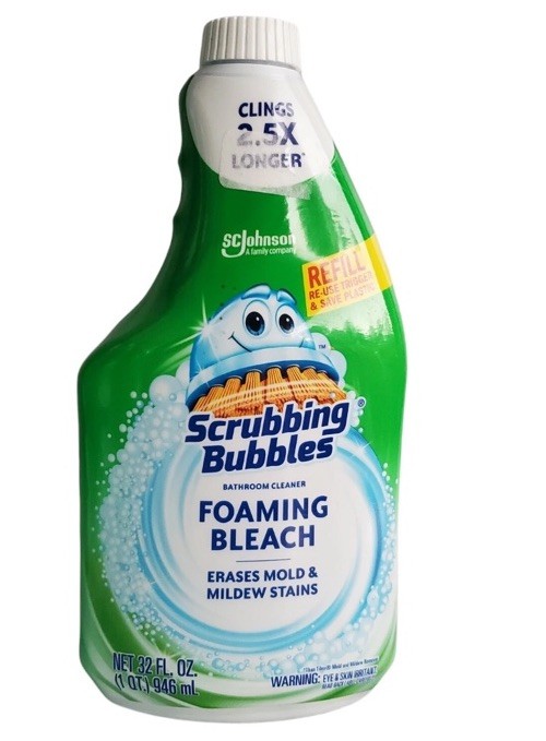Pack Of 6 Scrubbing Bubbles Foaming Bleach Bathroom Cleaner Refill 32 Fl oz Each