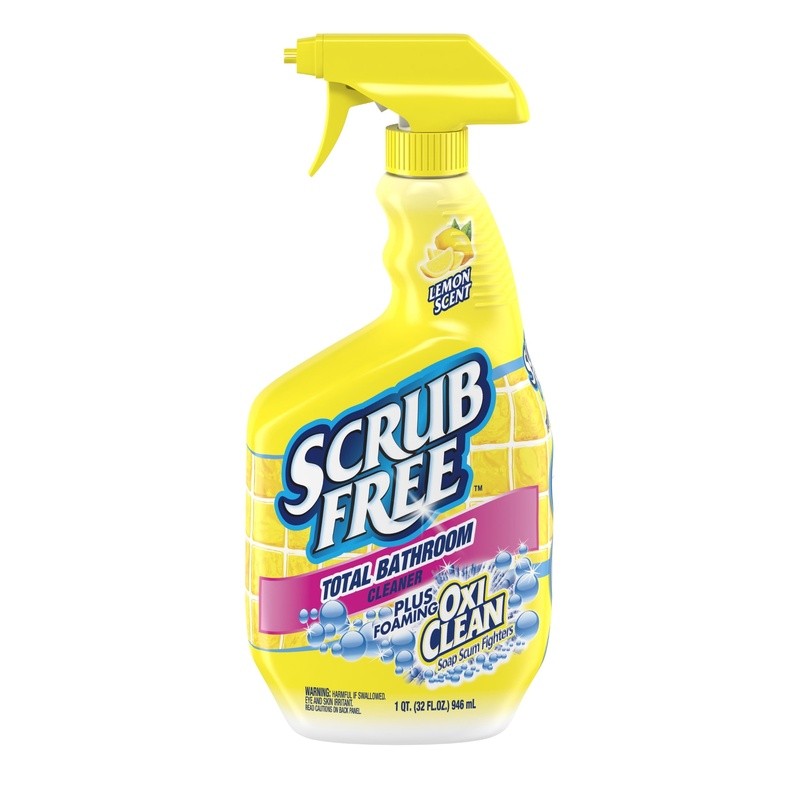 Total Bathroom Cleaner Oxy Foam Action Soap Scum Hard Water Stains 32oz 8 Pack