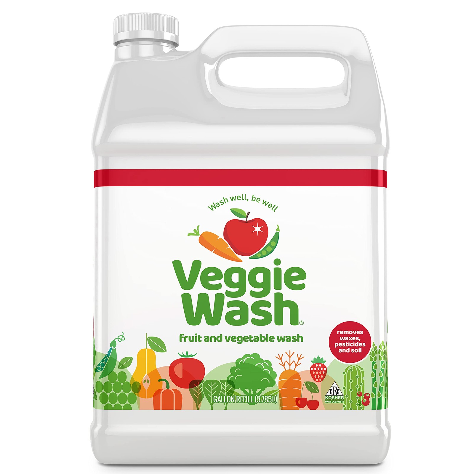 Veggie Wash Fruit and Vegetable Wash, Ideal for 128 Fl Oz (Pack of 1)