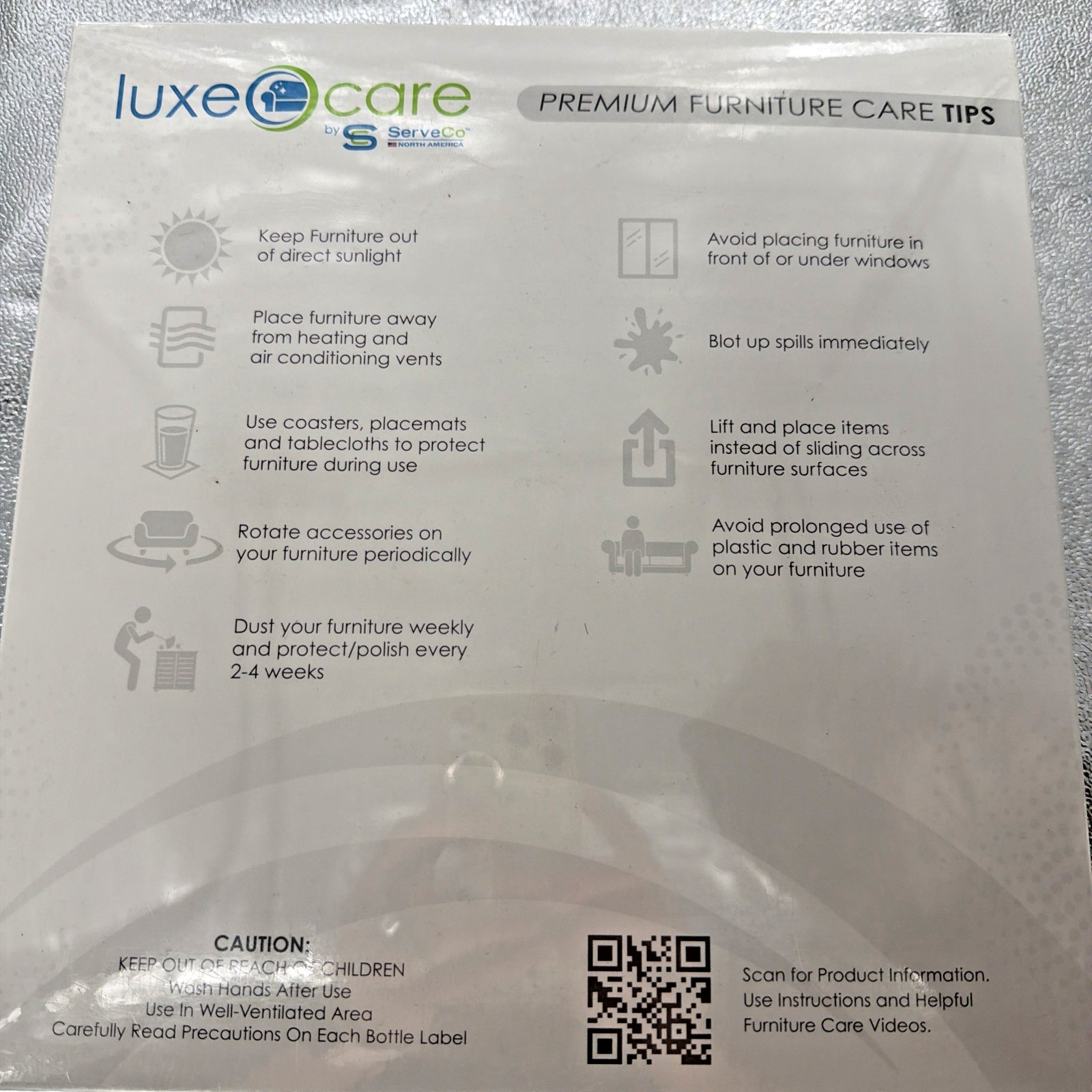 GW Gardner White Total Care Cleaning Kit Luxe Care Serveco New