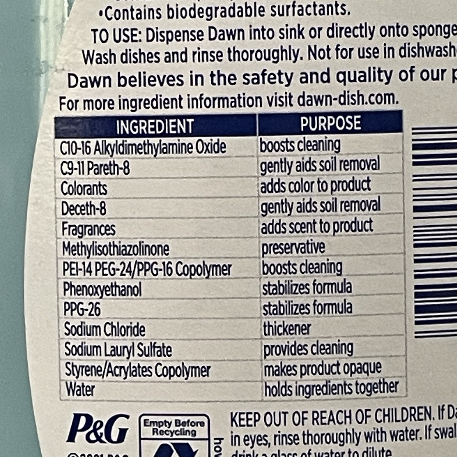 RARE Dawn Ultra Gentle Clean Aloe & Sage Scent Dishwashing Liquid Lot Of 2