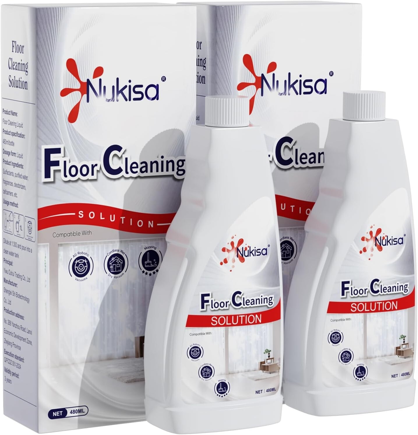 Sweet Orange Scent Floor Cleaning Solution Compatible with All Roborock cleaners