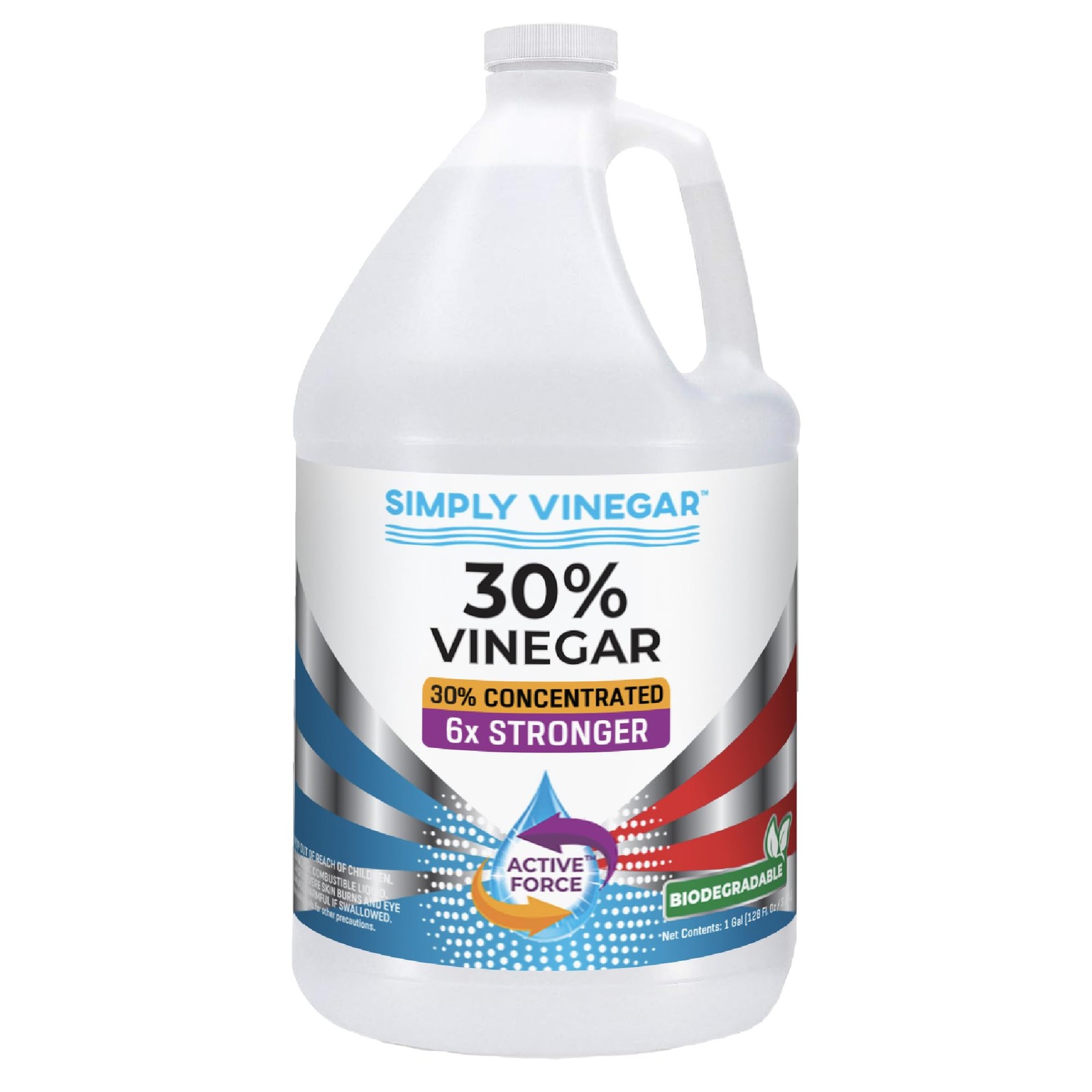Simply Vinegar 30% – Pure Concentrated 128 Fl Oz (Pack of 1)