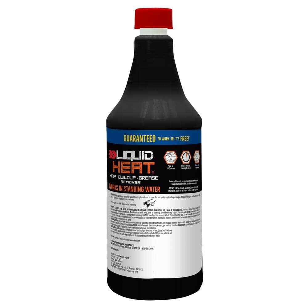 ZEP Liquid Heat Gel Drain Opener 32 oz – Fast-Acting Industrial Strength