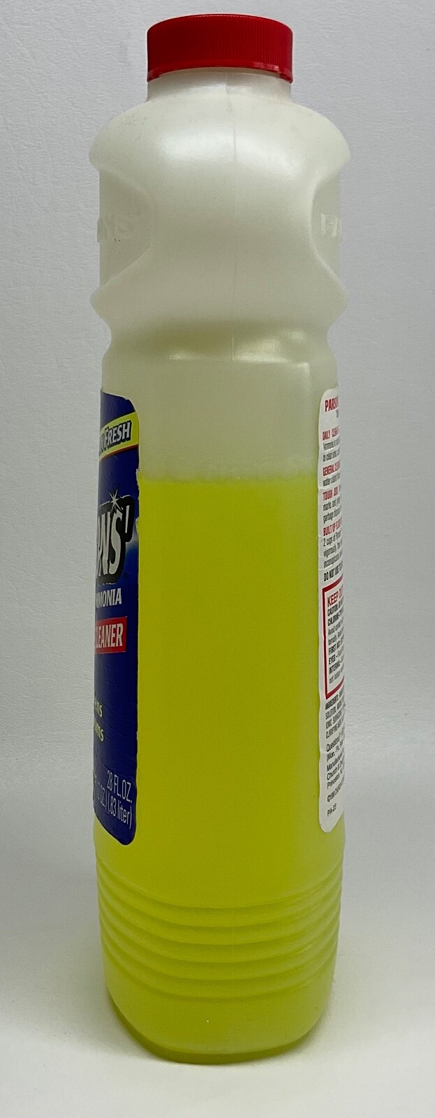Vintage Parsons’ Ammonia All Purpose Cleaner Lemon Fresh 1999 28 Fl Oz 70% Full