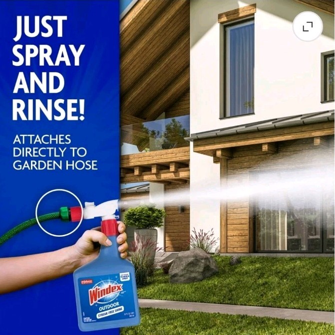 Windex Outdoor Glass and Patio Concentrated Cleaner – 32oz