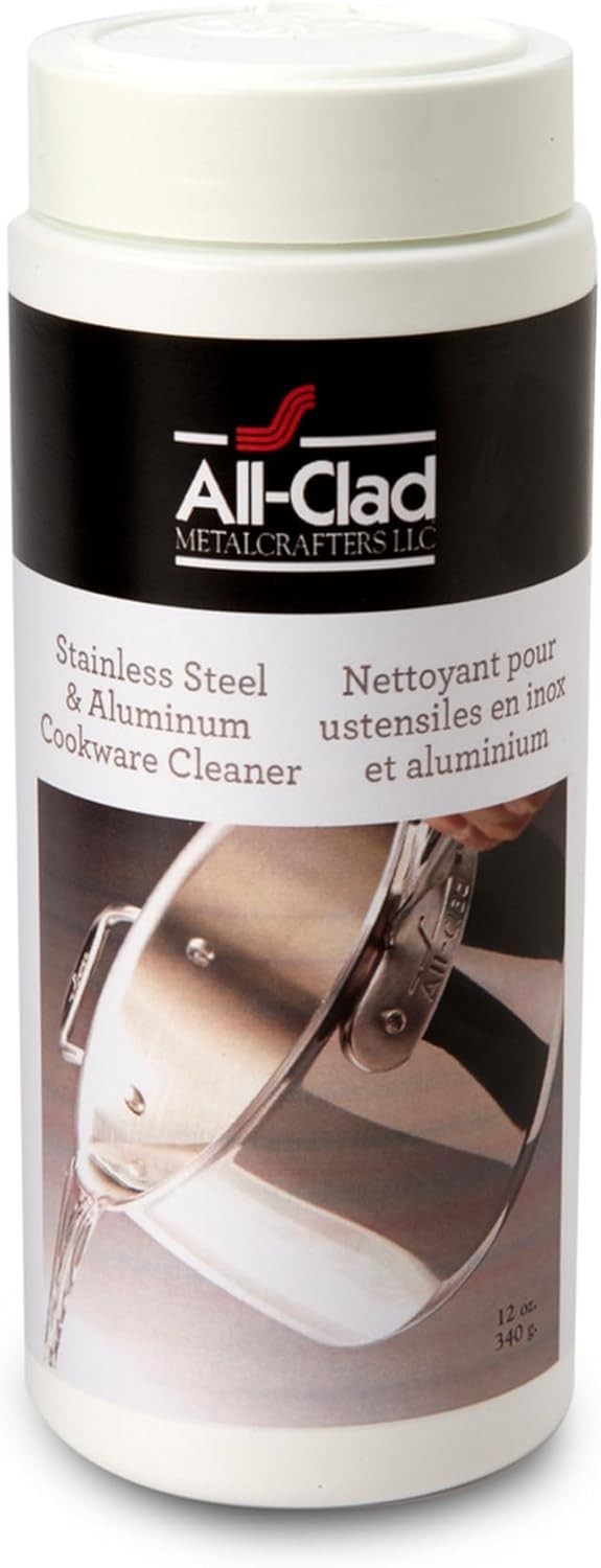 Specialty Powder Stainless Steel Cleaner and Polish 12 Ounce Pots and Pans, C…