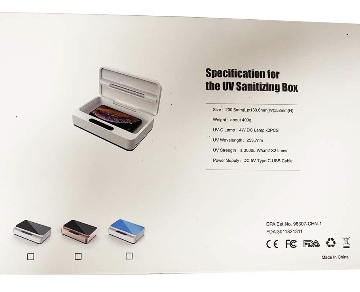 GermReaper UV Sanitizing Box To Kill Germs Clean Phone, Headphones, And Tools