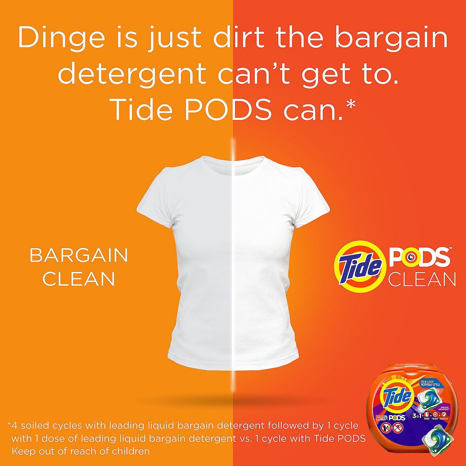 TIDE PODS LIQUID LAUNDRY DETERGENT, SPRING MEADOWS (156 PODS)