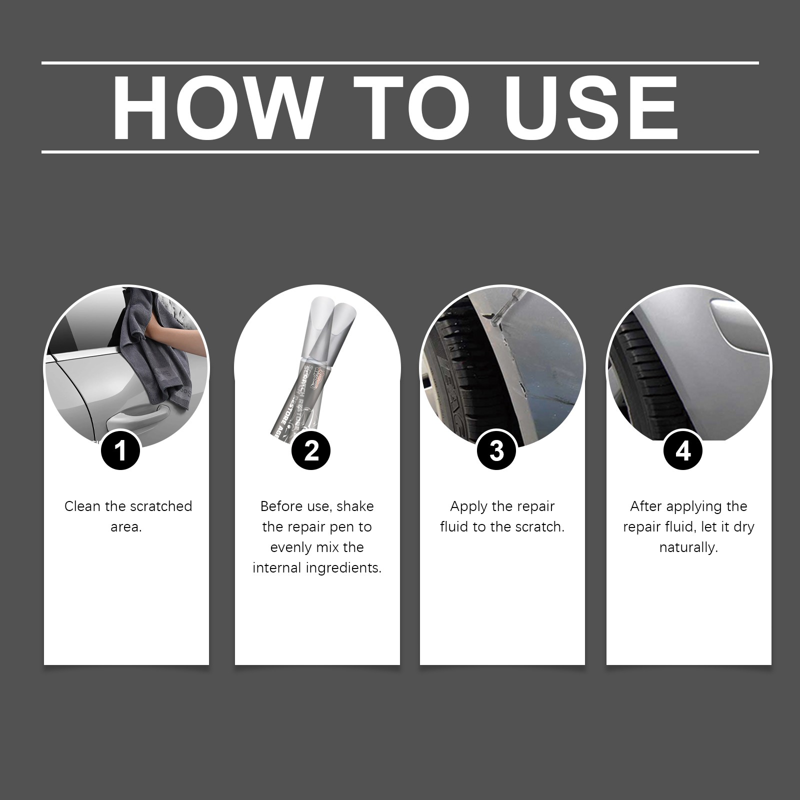 Scratch Repair Pen Car Paint Touch Up Pen Scratch Filler Clear Coat