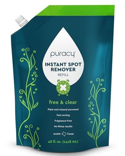 Laundry Stain Remover Clothes Carpet Spot Cleaner Couch Spray Free Clear 48 Fl O