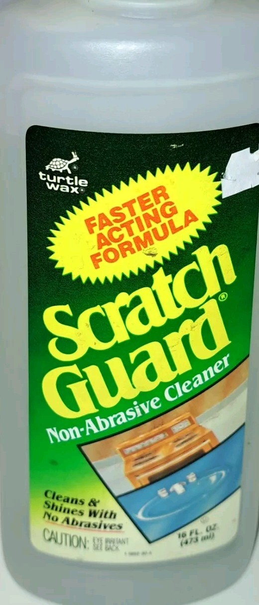 turtle wax SCRATCH GUARD Bath & Kitchen Cleaner VINTAGE 1987 Non Abrasive RARE