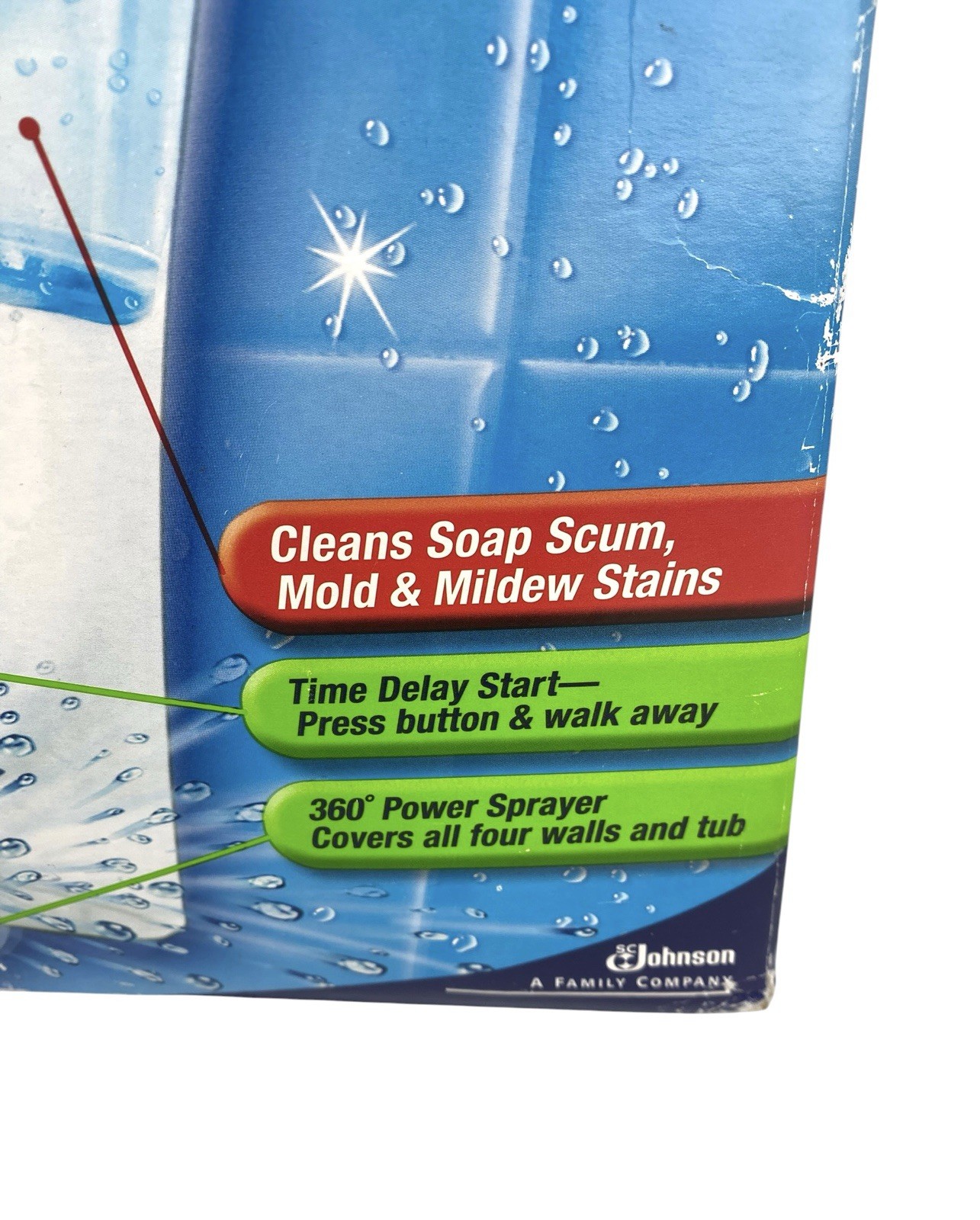 Scrubbing Bubbles Automatic Shower Cleaner Sprayer Kit 2 Refill Bottles READ