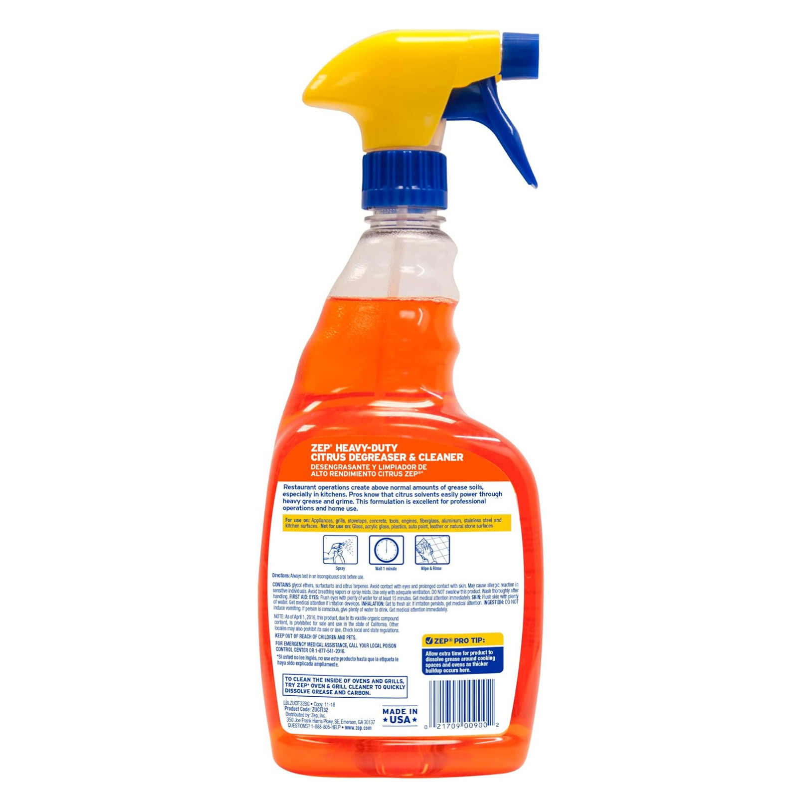 ZEP Heavy-Duty Citrus Degreaser 32 Ounces