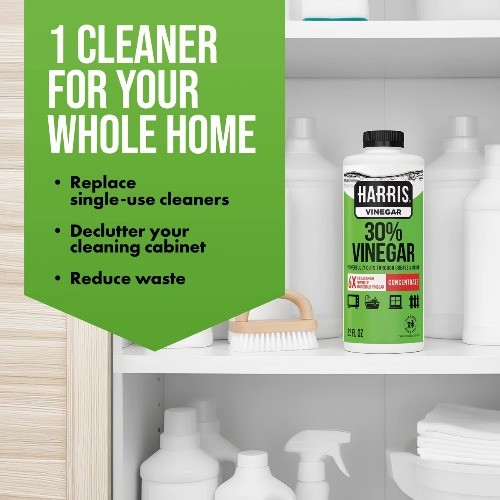 HARRIS 30% Vinegar All-Purpose Cleaners – Unscented – 32 fl oz