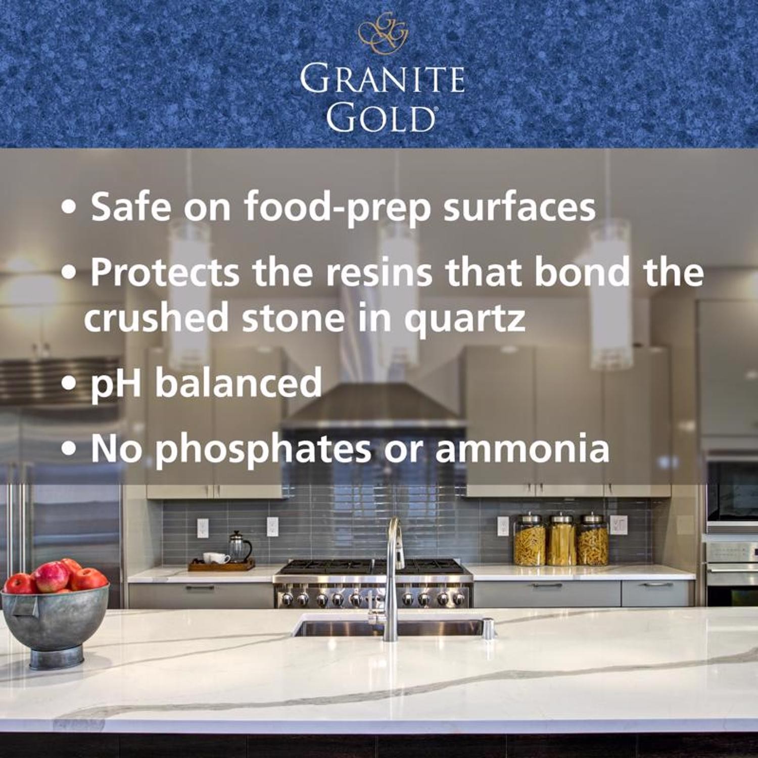 Granite Gold No Scent Quartz Cleaner 24 oz Liquid (Pack of 6)