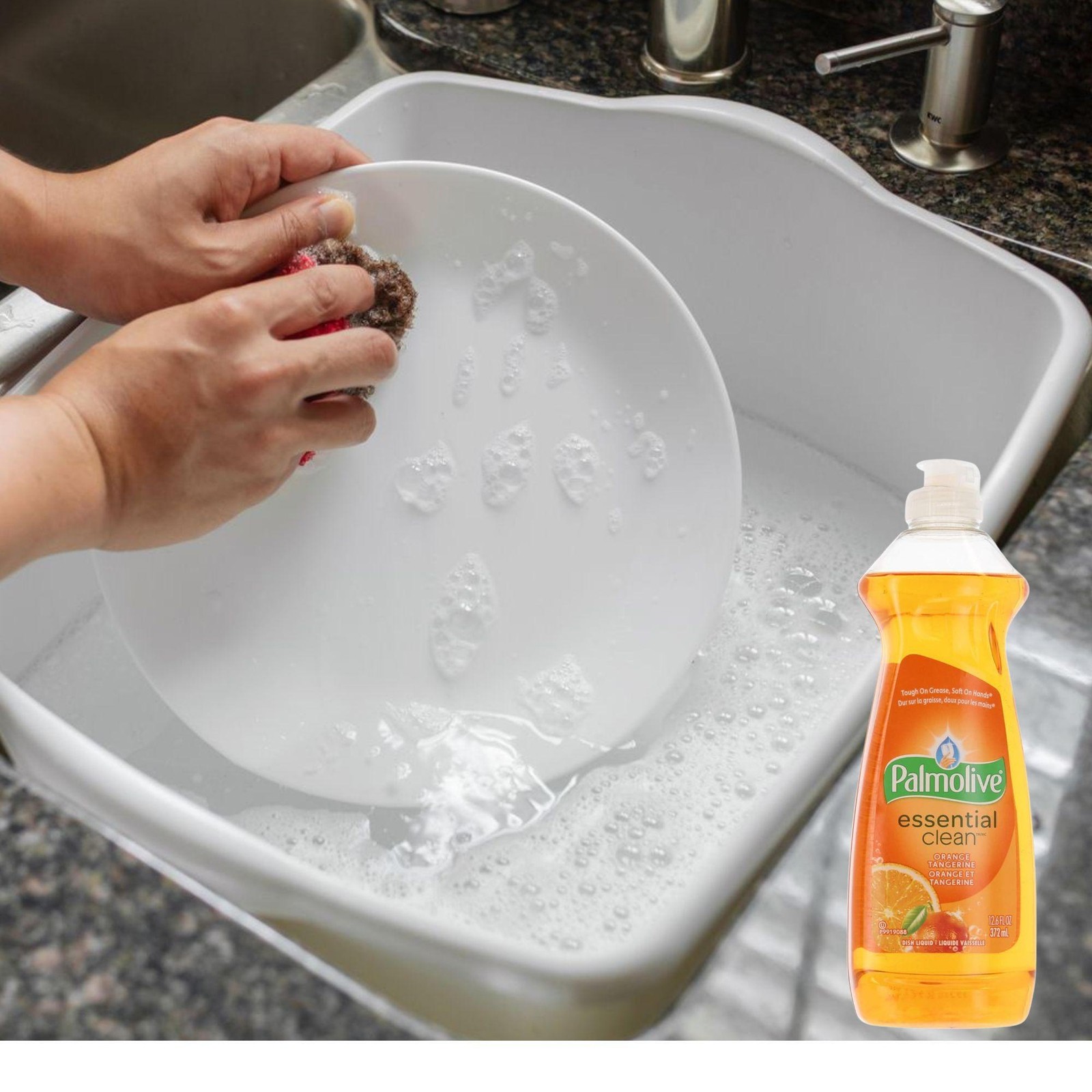 Palmolive Essential Clean Liquid Dish Soap, Tangerine Scent, 12.6 fl oz