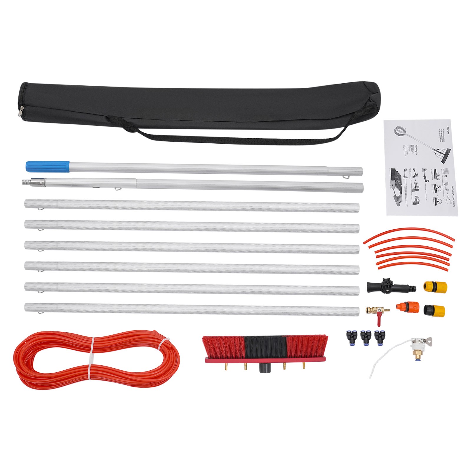 Cleanbrush & Pole Cleaning Kit For Solar Panel Outdoor Window Cleaning Pole Kit
