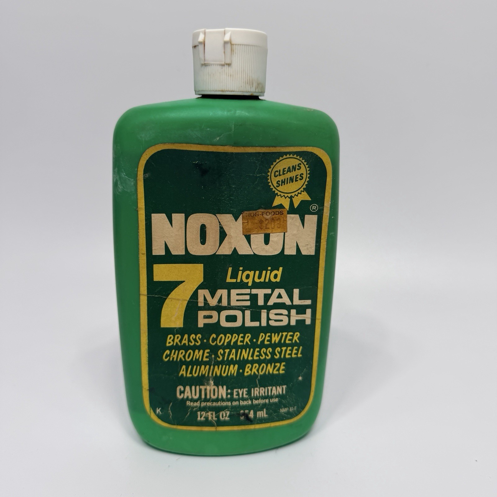 Vtg Noxon 7 Metal Polish Liquid 12 oz Stainless Steel Brass Chrome 90% FULL
