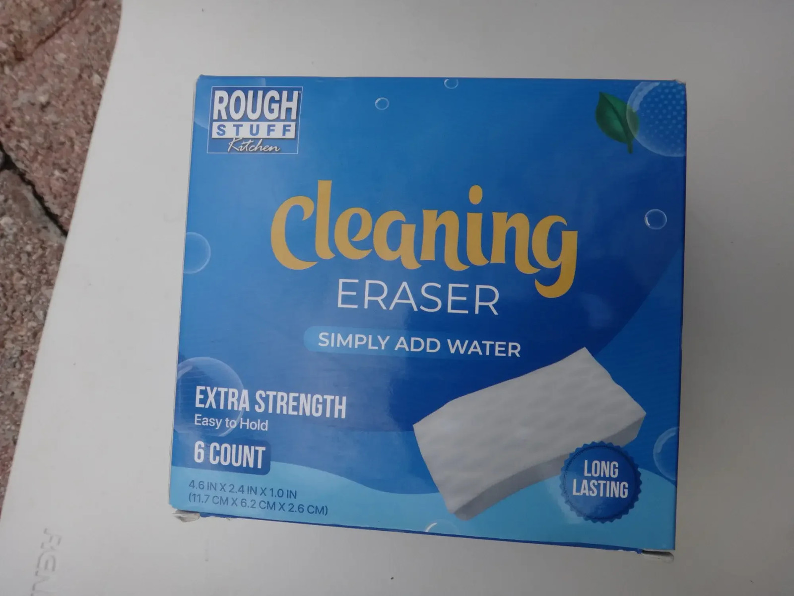 Rough Stuff Kitchen Cleaning Eraser 6 Count Extra Strength White 2 Boxes