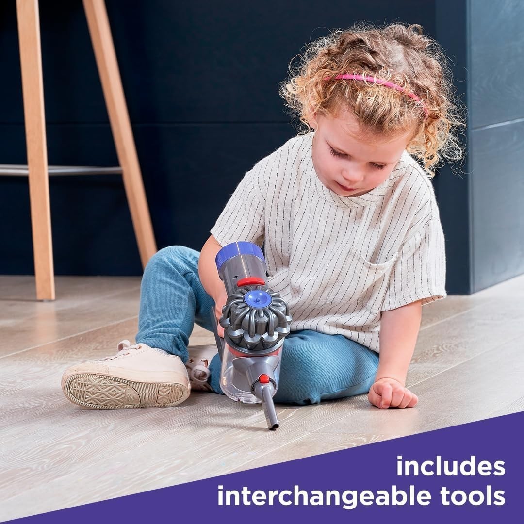 Toy Dyson Cordless Vacuum Realistic Role-Play for Children Aged 3 Plus Purple