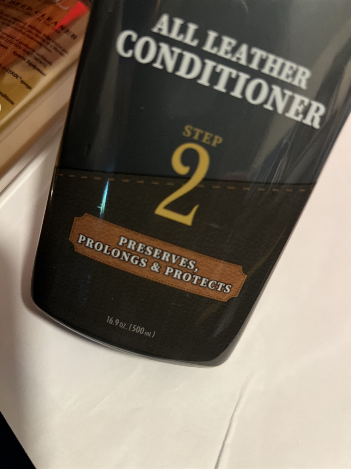 Lexol All Leather Care, Step 1 & 2 Cleaner Conditioner Restores Revives 16.9 oz