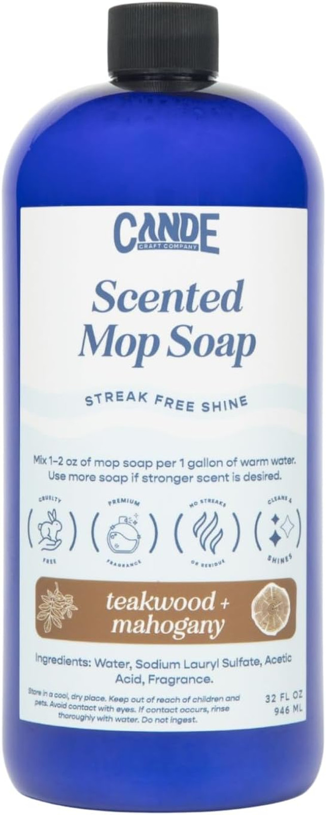 Candecraftco CANDE Mop Soap – Highly Scented Mop Soap, Luxury Floor Cleaner, Pre