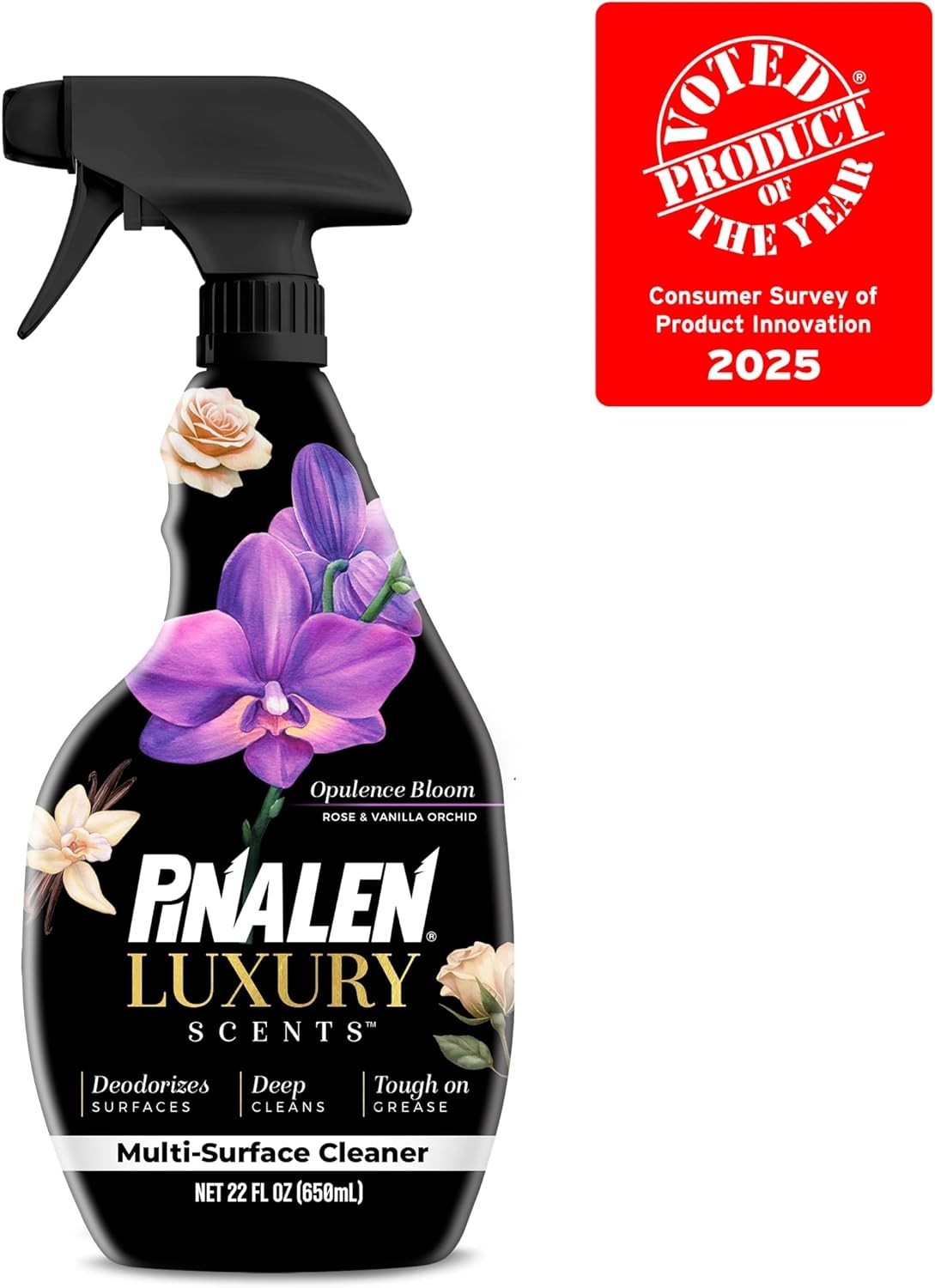 PINALEN Luxury Scent Multipurpose Cleaning Spray – Opulence Bloom – 22 fl oz – A