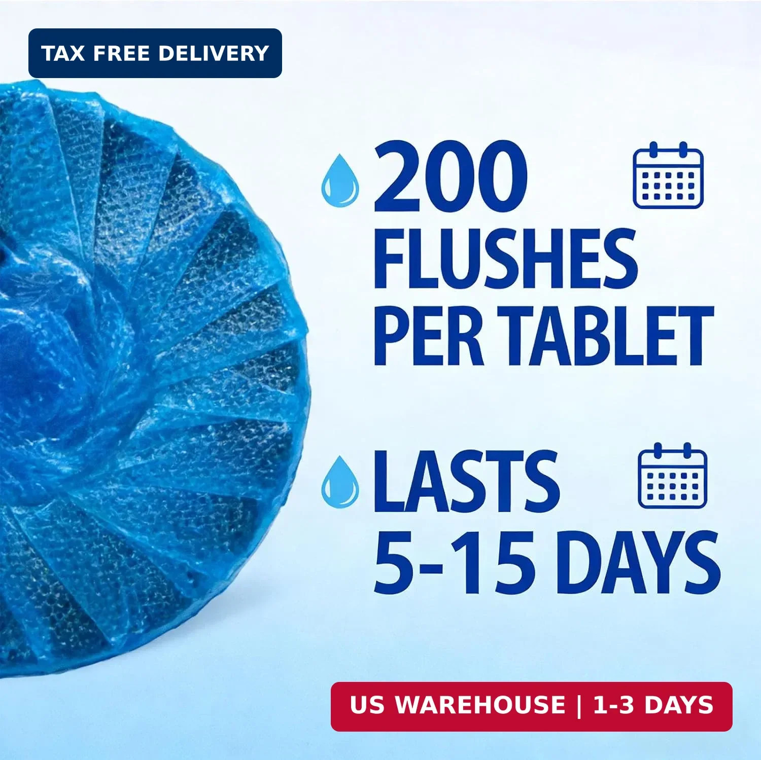 Automatic Toilet Bowl Cleaner Tablets – Long-Lasting Bathroom Tank Cleaner for E