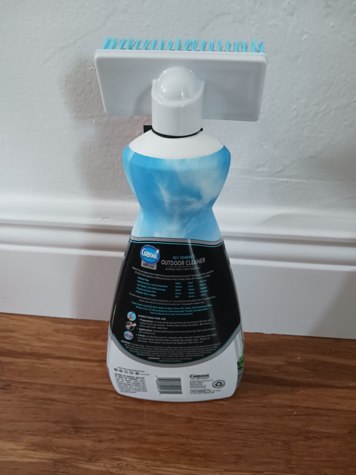 Carbona Pro Oxy Outdoor Cleaner 2 in 1 Stain Removal Active Foam 22oz Bottle