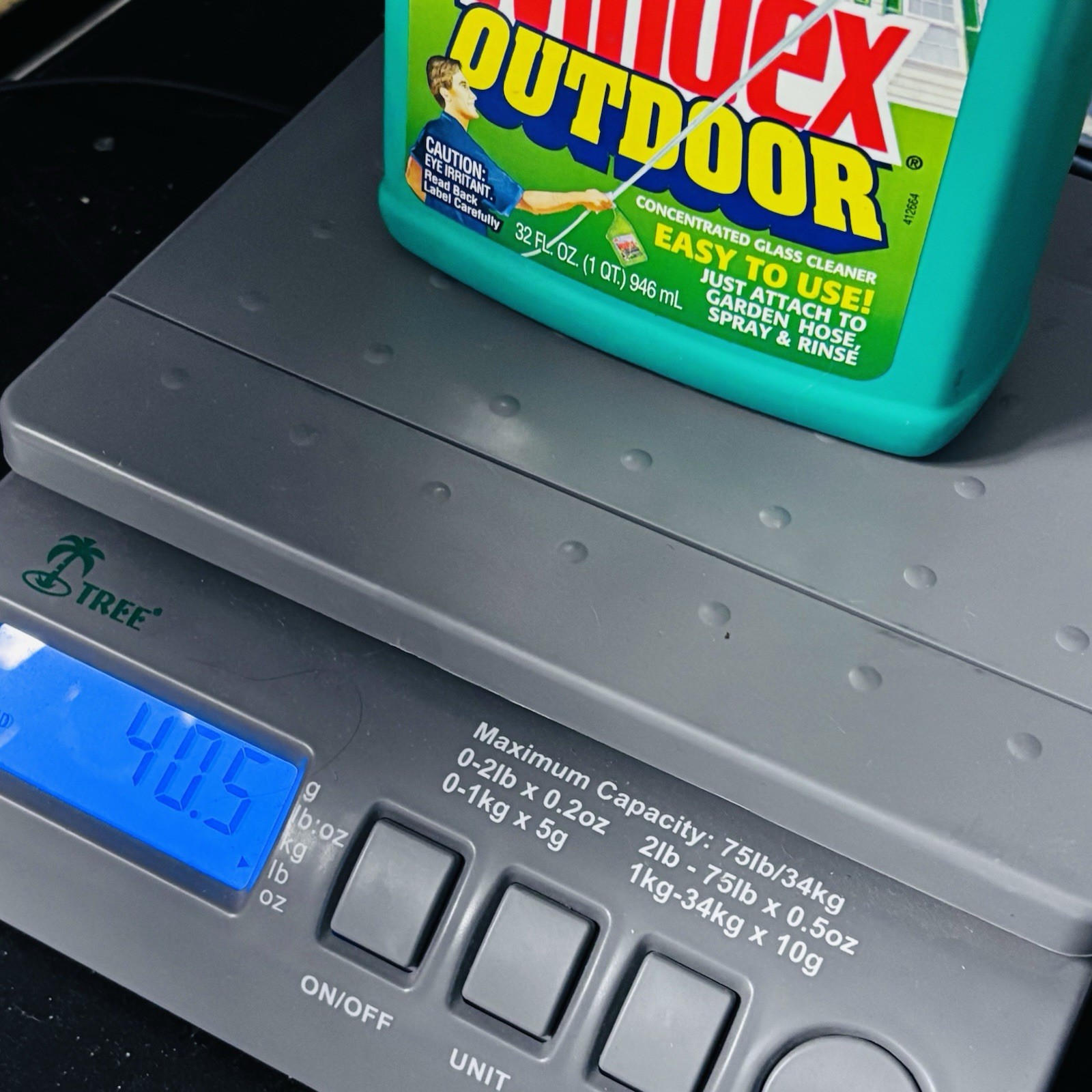 Windex Outdoor Concentrated Glass Cleaner Easy To Use 32 fl oz Garden Hose NEW