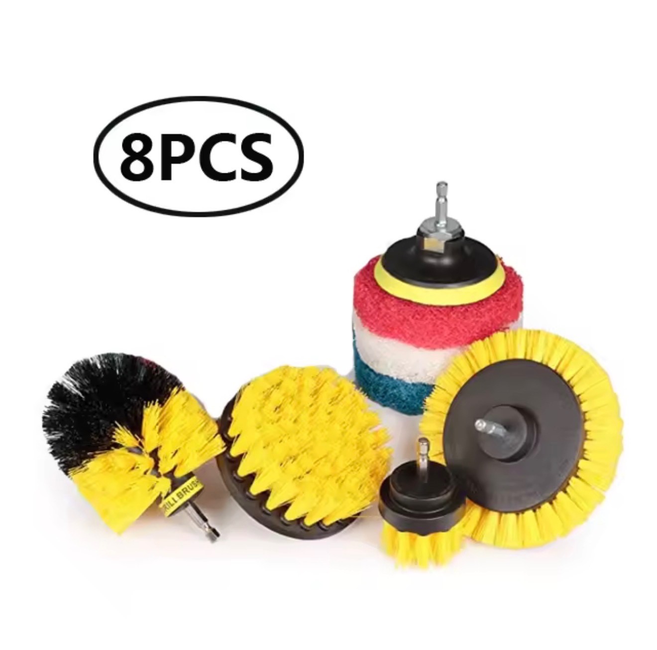 3 To 26 Brush Attachments Set Scrub Pads Sponge Power Scrubber Wash Cleaning Kit