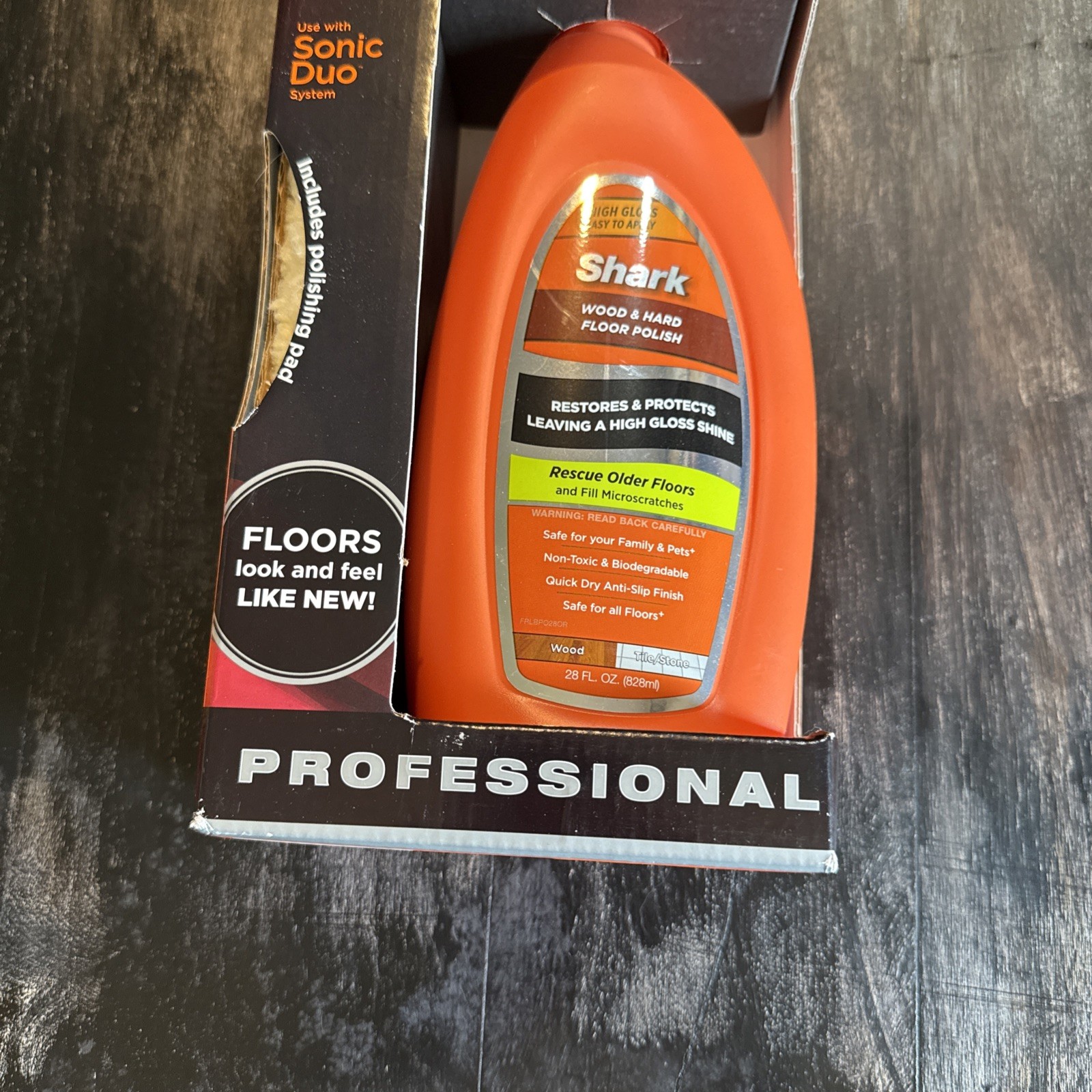 SHARK Wood & Hard Floor Cleaner Wood Floor Polish 28 oz. Discontinued NEW SEALED