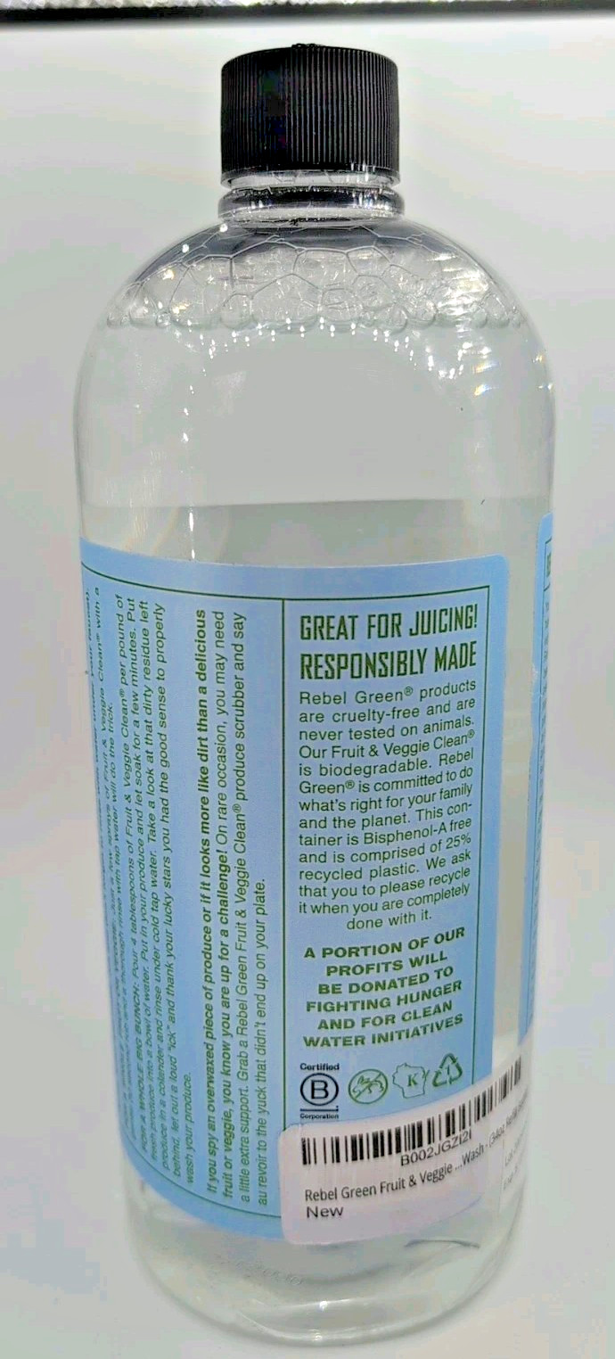 Fruit & Veggie Wash – Natural Produce Wash – Plant-Based Vegetable Wash -Kosher