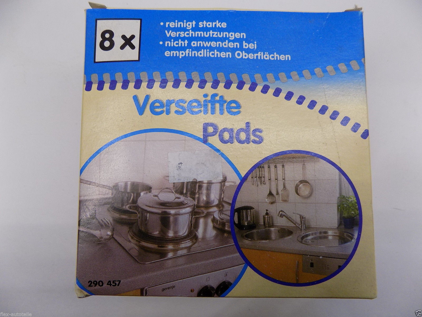 8x Lux Soapy Pads Soapy Steel Wool Grill Kitchen Pot Clean Helper
