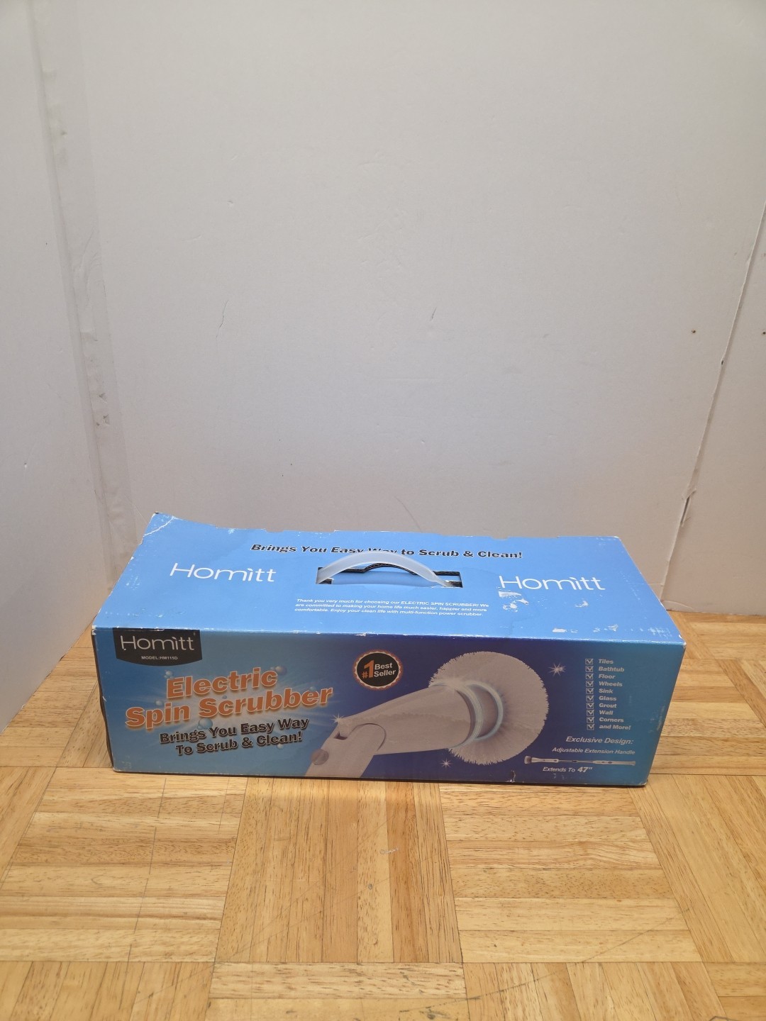Homitt Electric Spin Scrubber Power Brush Cordless Shower Scrubber Model: HM115D