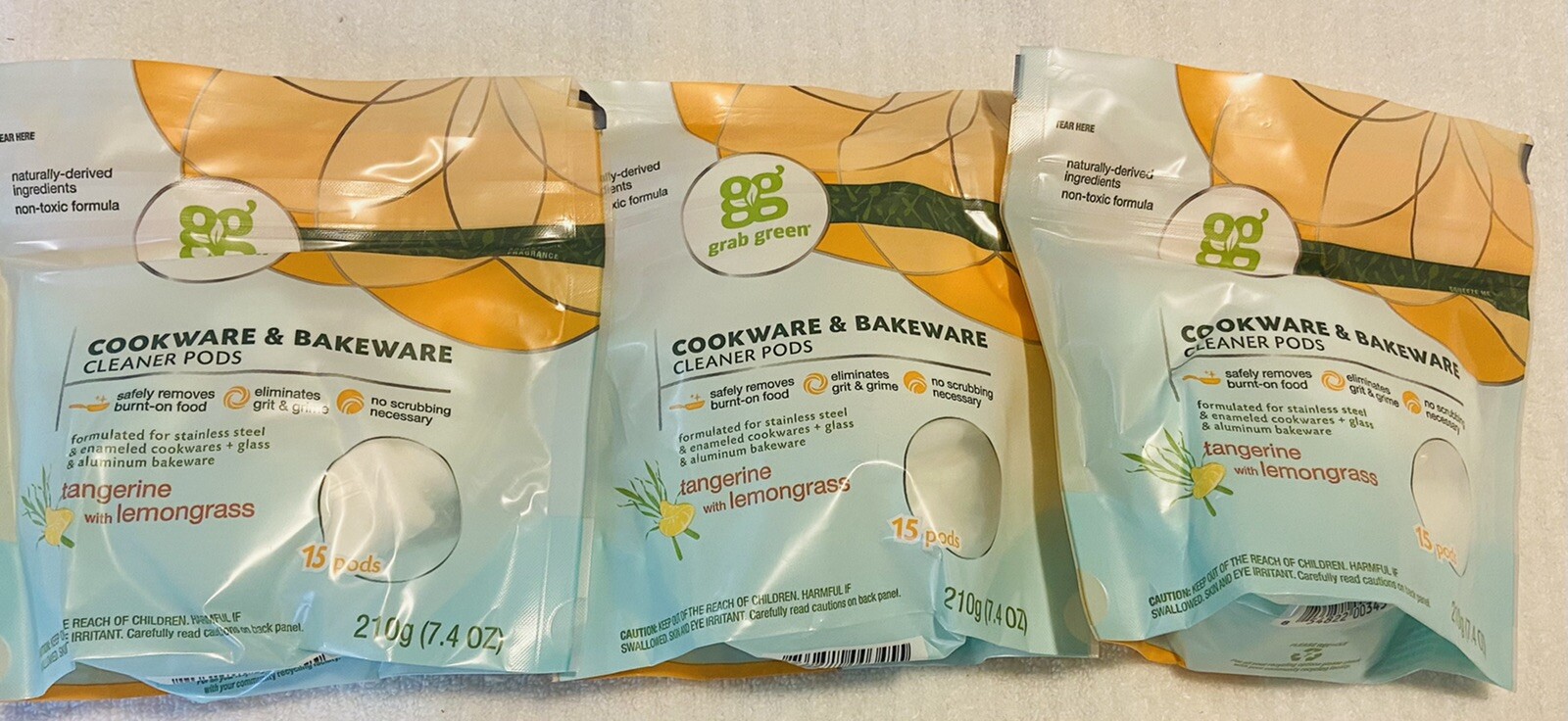Grab Green Cookware & Bakery Cleaner Pods(5 Packages Total Not 3)