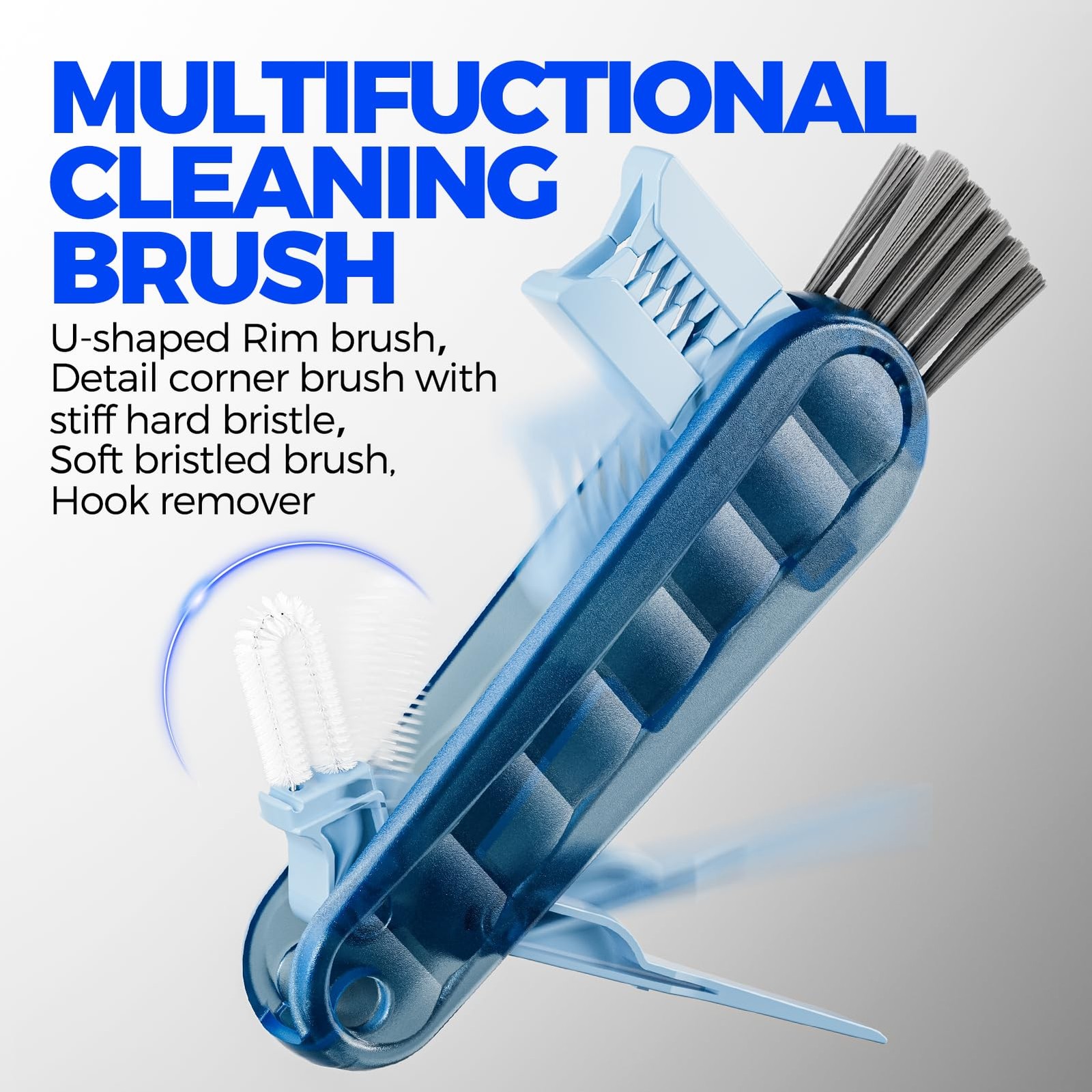 6 PACK 4 in 1 Cup Lid Cleaning Brush Set with 3 Straws, Multifunctional Bottl…