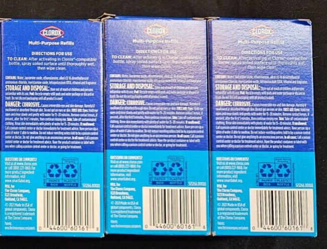 Clorox 2.25 oz. Crisp Lemon Bathroom Tub Shower Foamer Cleaner Refill Pod 3 Pack