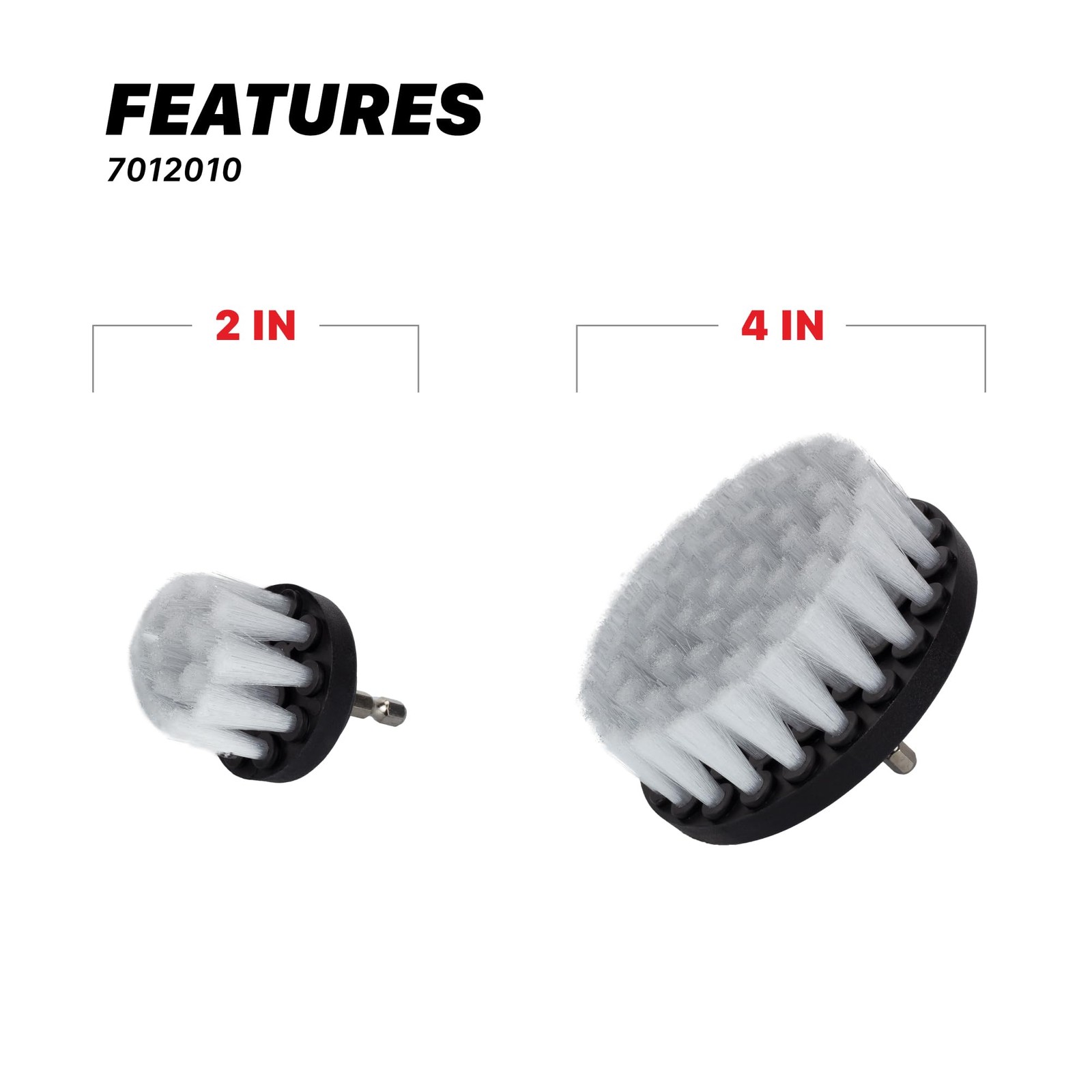 2″ & 4″ Universal 2-Piece Soft Leather Drill Brush Attachment Set – Professio…