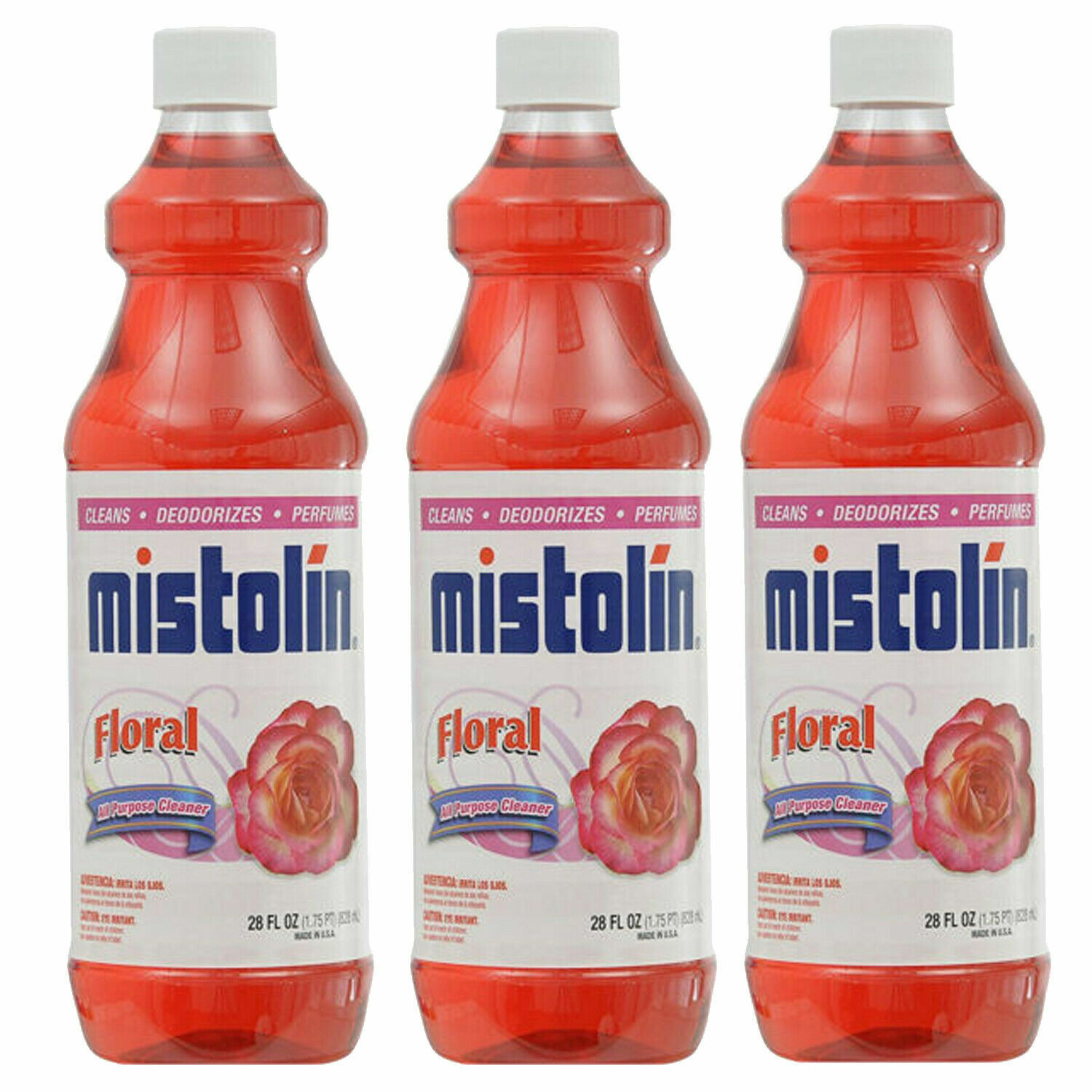 Mistolin General All Purpose Cleaning Solution Floral Scent 28 fl oz (12 PACK)