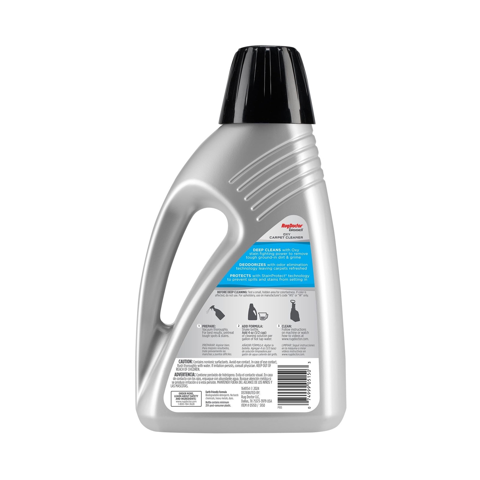 Professional Triple Action Oxy Deep Carpet Cleaner 48oz for Stains & Odors