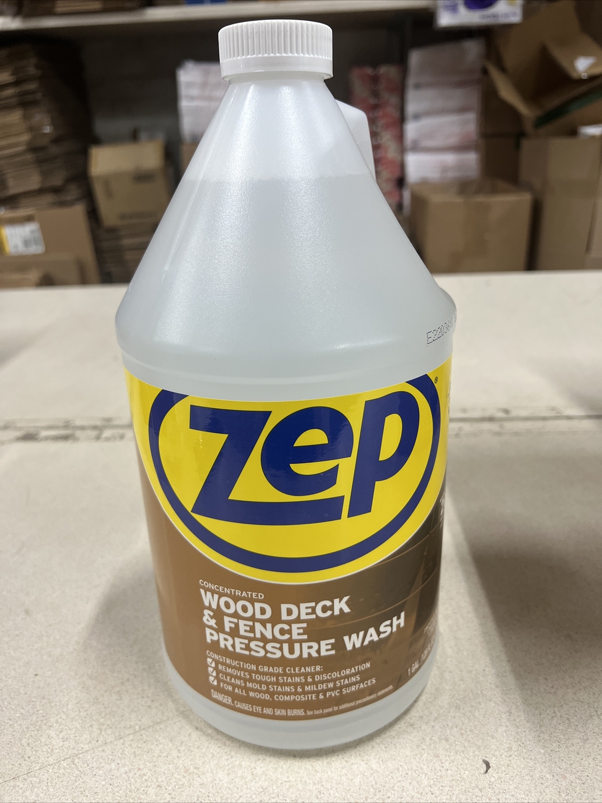 Zep Wood Deck and Fence Pressure Wash Cleaner Concentrate 1-Gallon Each (4 PACK)