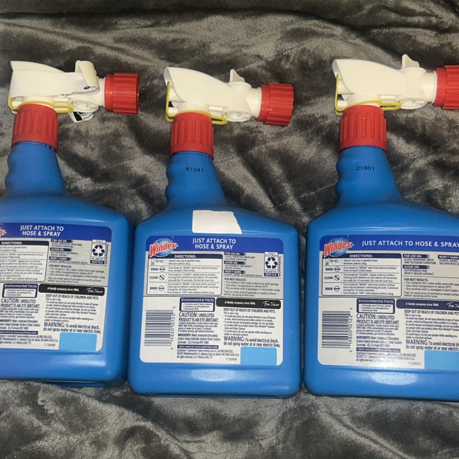 Windex Outdoor Window & Glass Cleaner for Hose Ammonia Free,32 Fl Oz (Pack of 3)