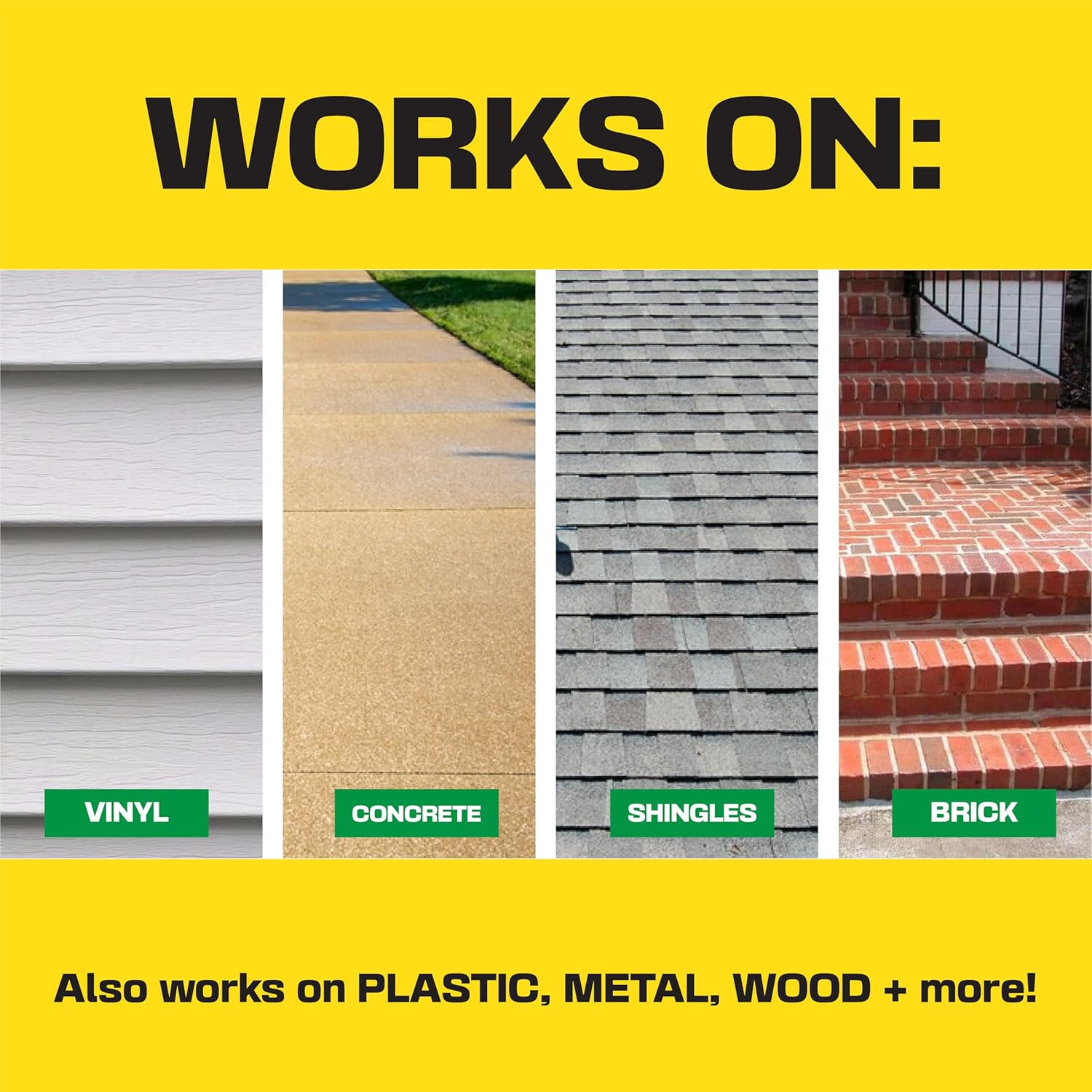 Elemonator: House Wash Surfactant for Siding, Roof and Concrete Cleaning, Bleach